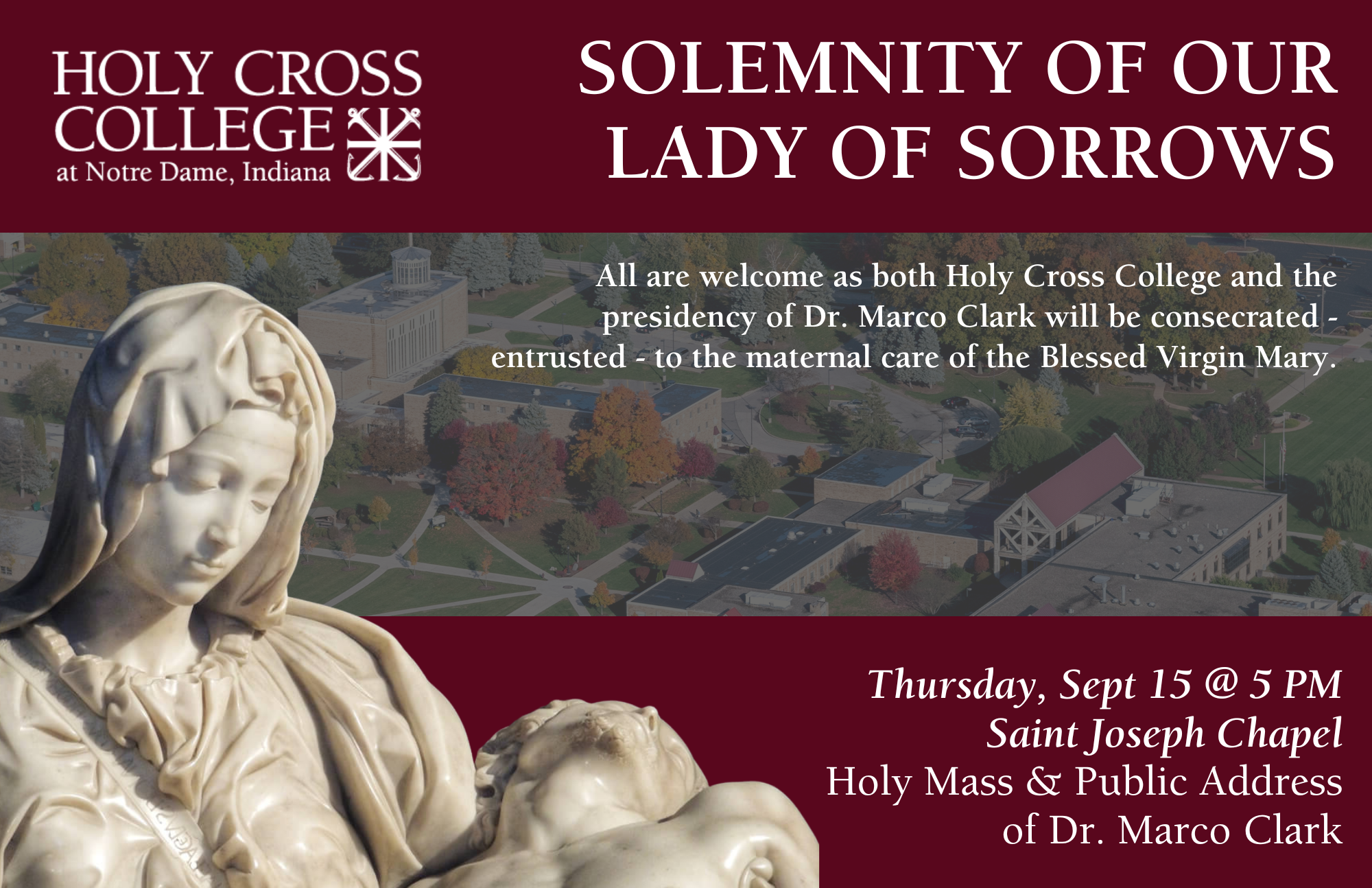 Feast of Our Lady of Sorrows Holy Cross